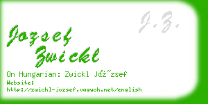 jozsef zwickl business card